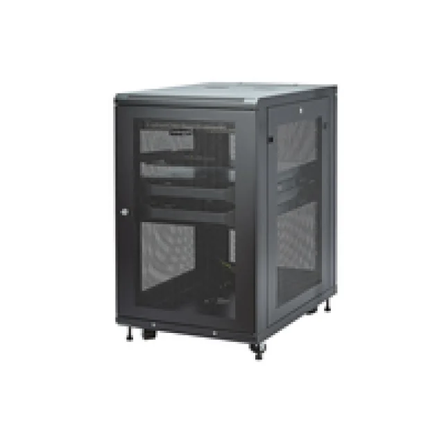 Startech 18U Server Rack Cabinet, 4-Post Adjustable Depth (2" to 30") Network Equipment Rack Enclosure w/Casters/Cable Management/Shelf/Locking Dell PowerEdge, HP ProLiant ThinkServer - 18U Rack Cabinet (RK1833BKM) - Rack cabinet - 18U - 31