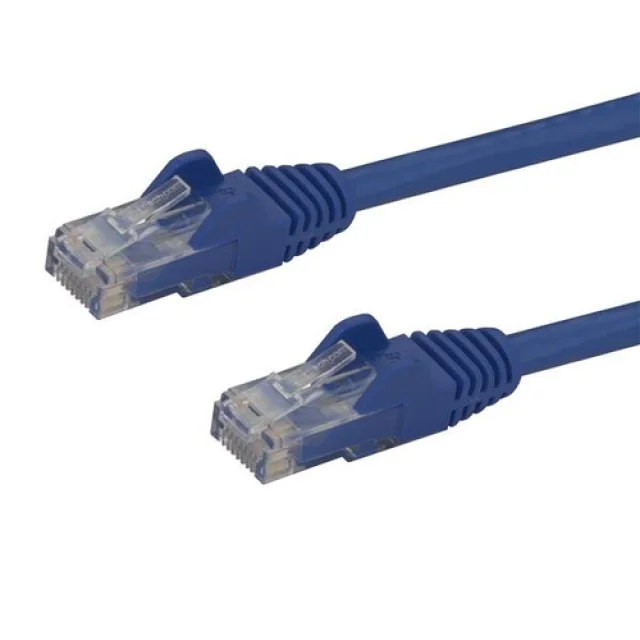 Startech 5m CAT6 Ethernet Cable, 10 Gigabit Snagless RJ45 650MHz 100W PoE Patch Cord, CAT 6 10GbE UTP Network Cable w/Strain Relief, Blue, Wiring is UL Certified/TIA - Category 6 - 24AWG (N6PATC5MBL) - Patch cable - RJ-45 (M) to RJ-45 (M) - 5 m - UTP - CA