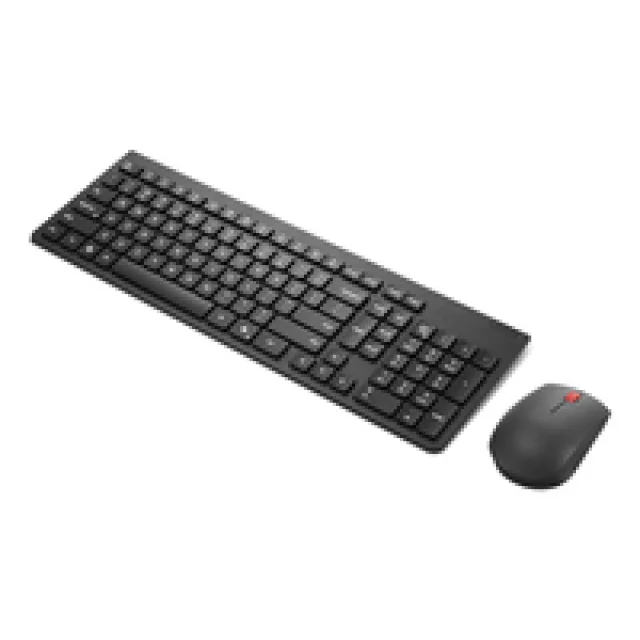 Lenovo Essential Wireless Combo Gen 2 - Keyboard and mouse set - wireless - 2.4 GHz - QWERTY - UK - black - brown box