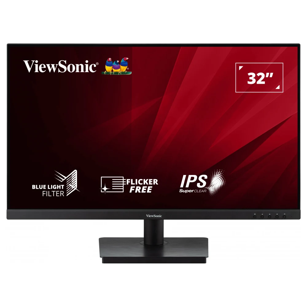 Viewsonic VA3209-2K-MHD 32 Inch IPS Frameless Monitor, 2K, 75Hz, 4ms, HDMI, DisplayPort, HD, Built-In Speakers, VESA