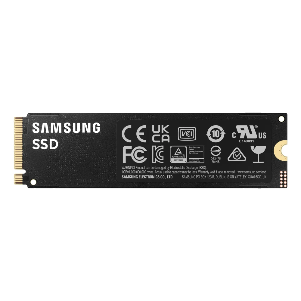 Samsung 990 PRO(MZ-V9P2T0BW) 2TB NVMe SSD, PCIe Gen4, M.2 Interface, 2280, Read 7450 MB/s, Write 6900 MB/s, 5 Year Warranty