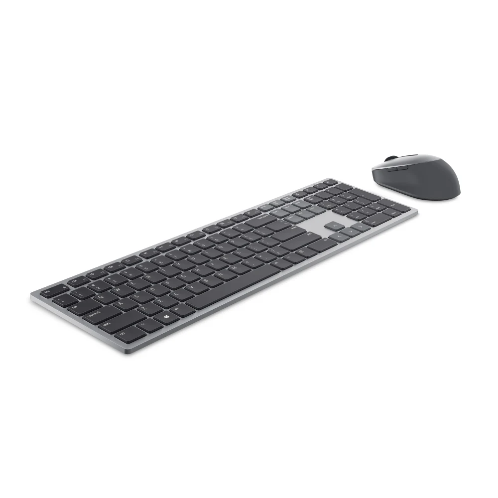 Dell Pro Plus Keyboard and Mouse KM7321W - Keyboard and mouse set - wireless - 2.4 GHz, Bluetooth 5.0 - QWERTY - UK - titan grey - with 3 years NBD Advance Exchange