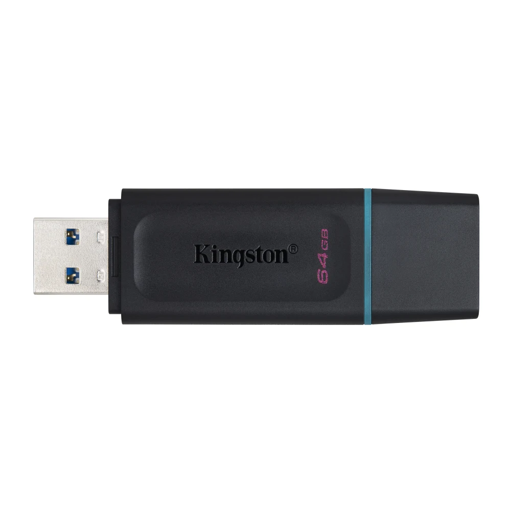 Kingston DataTraveler Exodia 64GB USB 3.2 Black with Cyan loop USB Flash Drive
