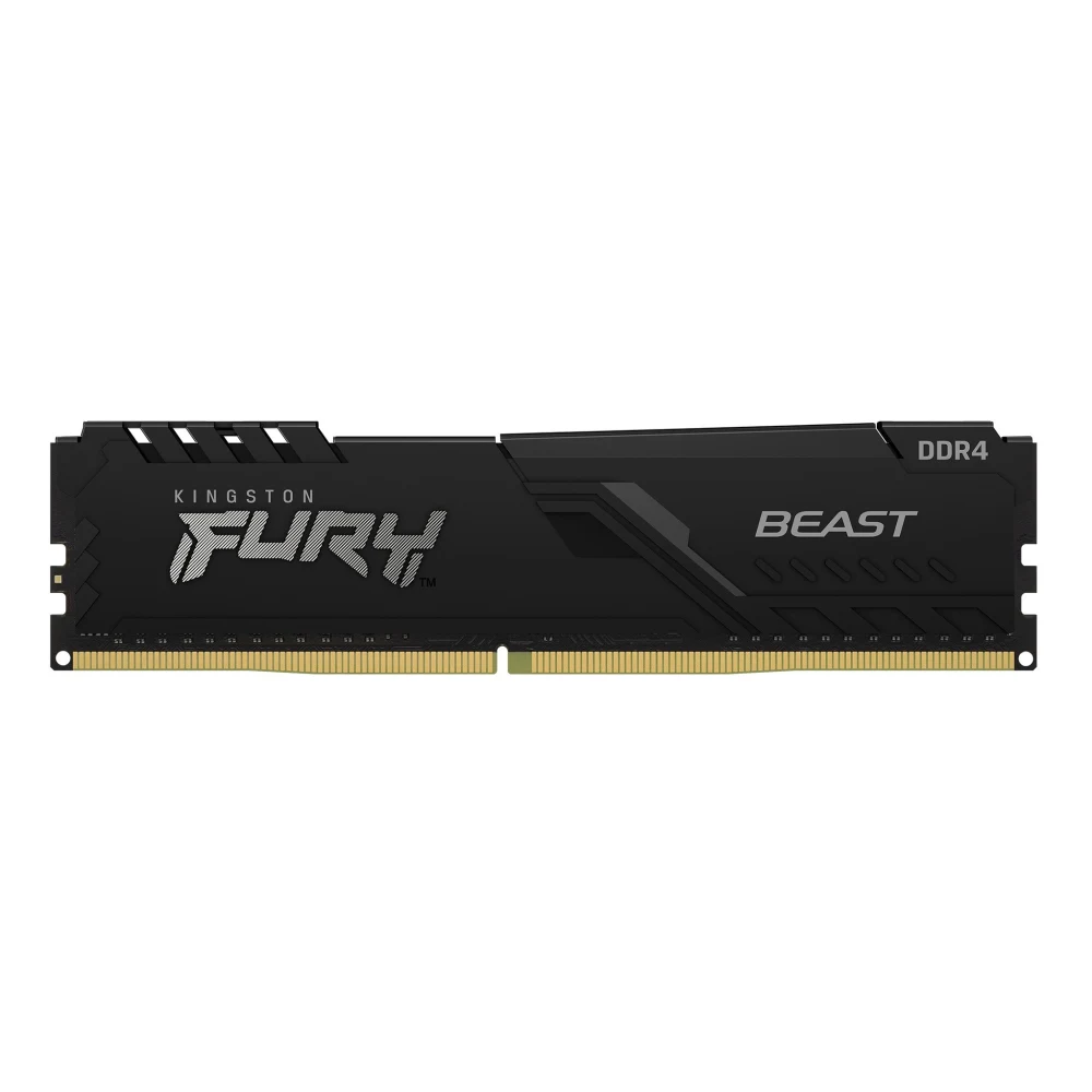 Kingston FURY Beast KF432C16BB/16 16GB (1x 16GB) DIMM System Memory, 3200MHz, DDR4, CL16, Black, Intel XMP