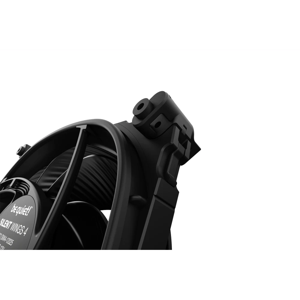 be quiet! Silent Wings 4 PWM High Speed Black Fan, 120mm, 2500RPM, 4-Pin PWM Fan Connector, Black Frame, Black Blades, Optimized Fan Blades for High End Performance, 2 Mounting Options