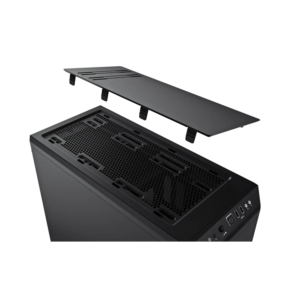 be quiet! Pure Base 600 Case, Black, MId Tower, 2 x USB 3.2 Gen 1 Type-A, 2 x Pure Wings 2 Black PWM Fans Included, Completely Sound Insulated with Dampening Materials, Adjustable Top Cover Vent