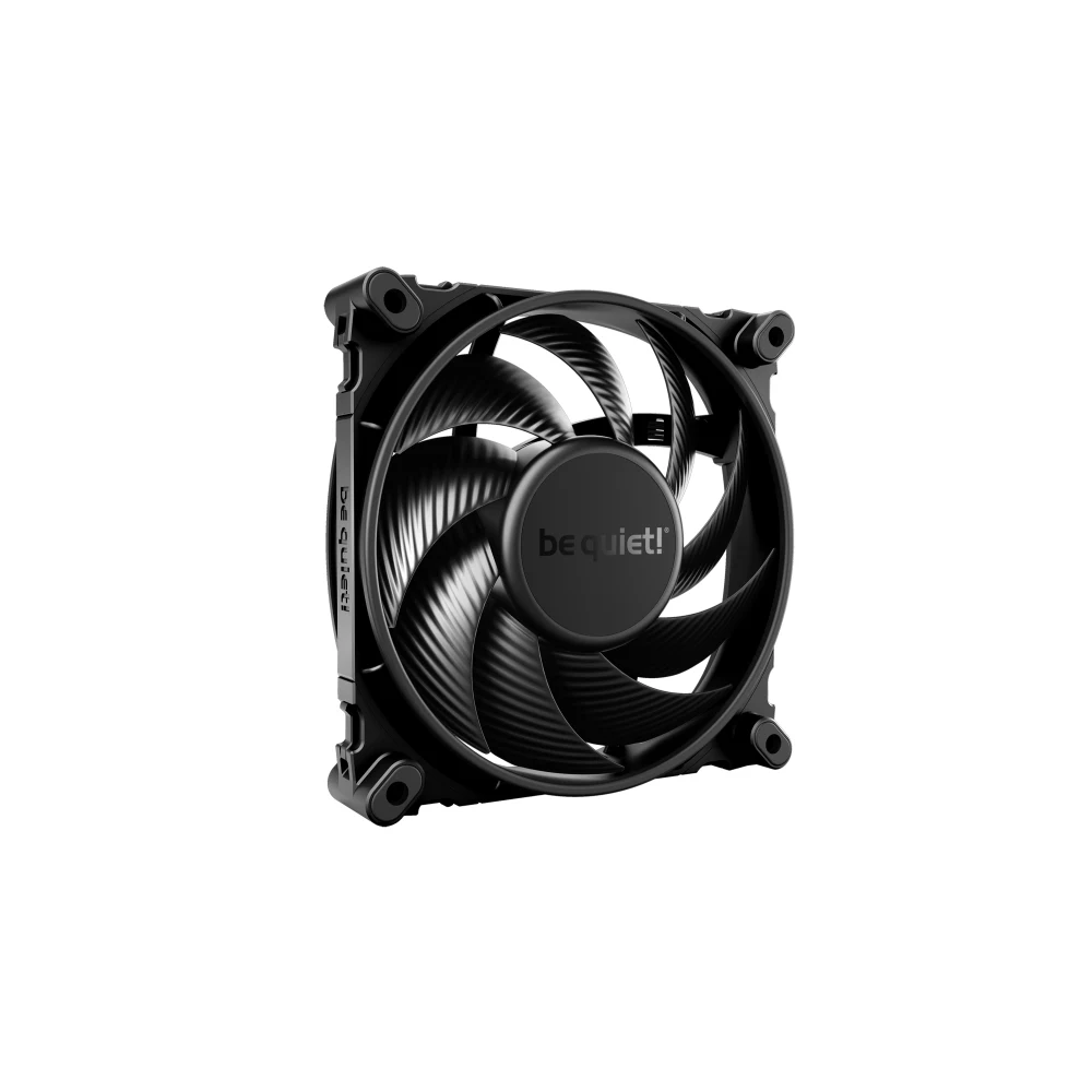 be quiet! Silent Wings 4 PWM Black Fan, 120mm, 1600RPM, 4-Pin PWM Fan Connector, Black Frame, Black Blades, Optimized Fan Blades for High End Performance, 2 Mounting Options