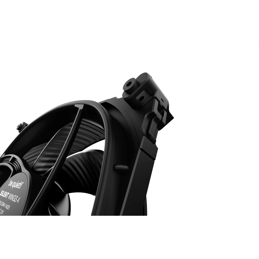 be quiet! Silent Wings 4 PWM High Speed Black Fan, 140mm, 1900RPM, 4-Pin PWM Fan Connector, Black Frame, Black Blades, Optimized Fan Blades for High End Performance, 2 Mounting Options
