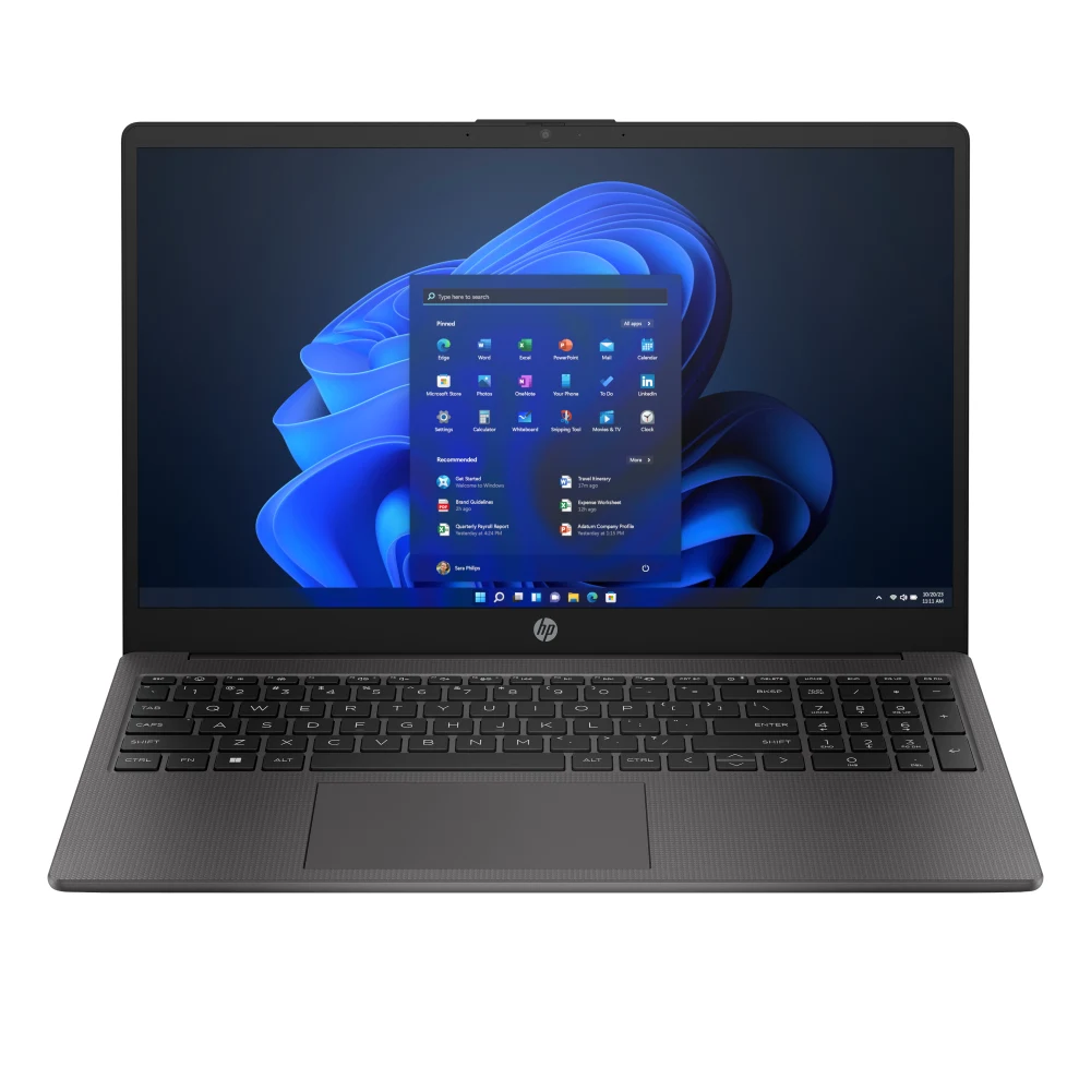 HP 255 G10 B39RBAT#ABU Laptop, 15.6 Inch Full HD 1080p Screen, AMD Ryzen 3 7330U, 8GB RAM, 256GB SSD, AMD Radeon, Windows 11 Home