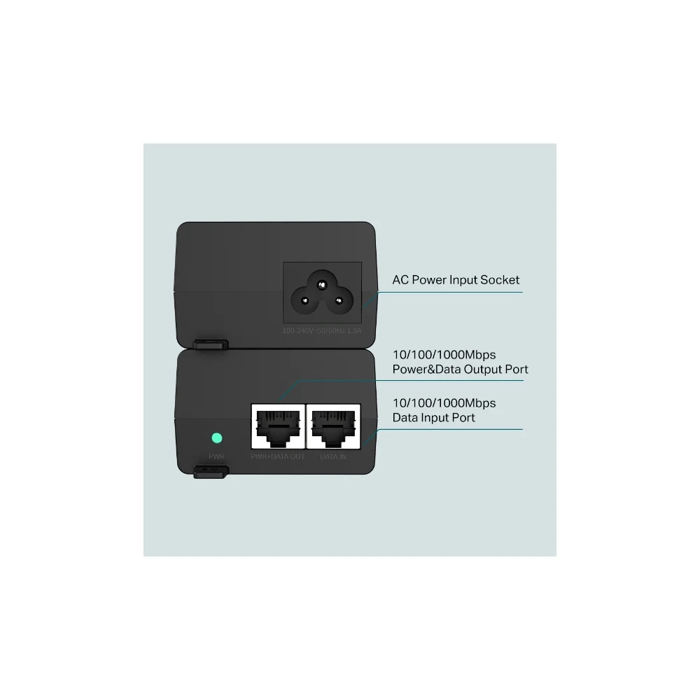 TP-Link TL-POE160S IEEE 802.3at 30W PoE+ Injector