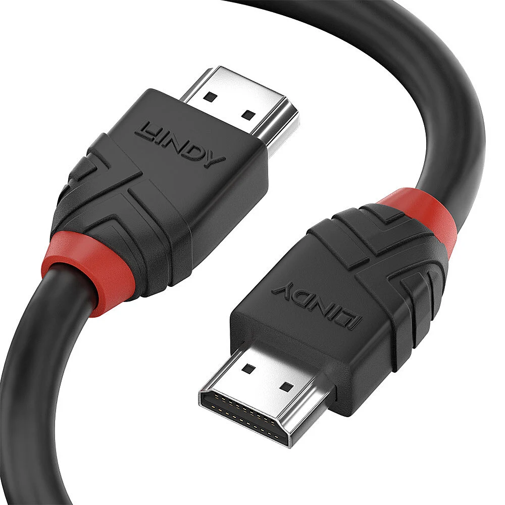 Lindy 36772 2m 8K60Hz HDMI Cable, Black Line