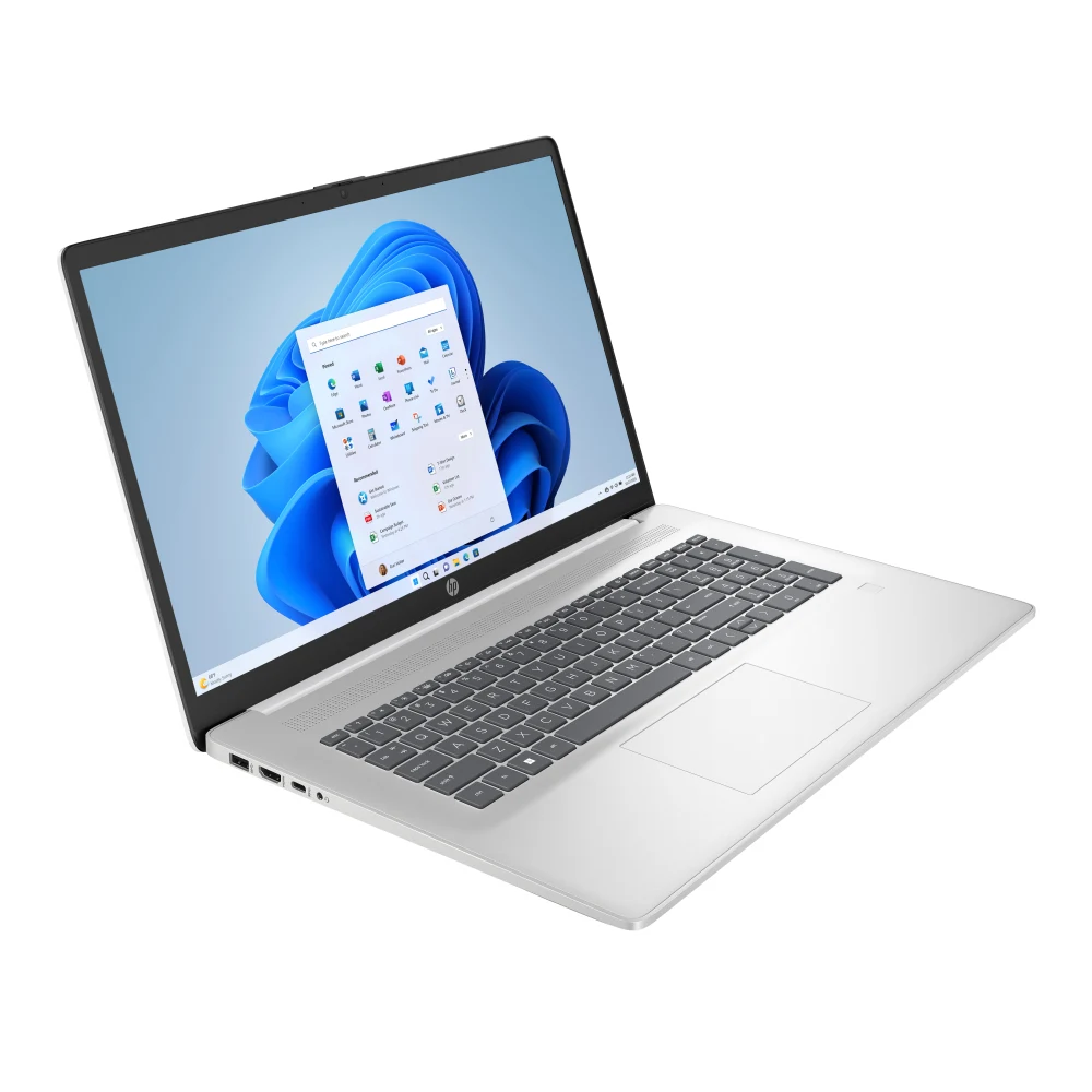 HP 17-cp2009na Laptop, 17.3 Inch Full HD Screen, AMD Ryzen 3-7320U Processor, 8GB RAM, 512GB SSD, Radeon Graphics, Windows 11 Home