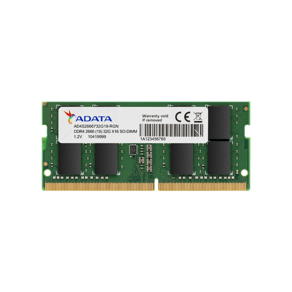 ADATA Premier AD4S26668G19-SGN 8GB (1x 8GB) SODIMM System Memory, 2666MHz, DDR4, CL19