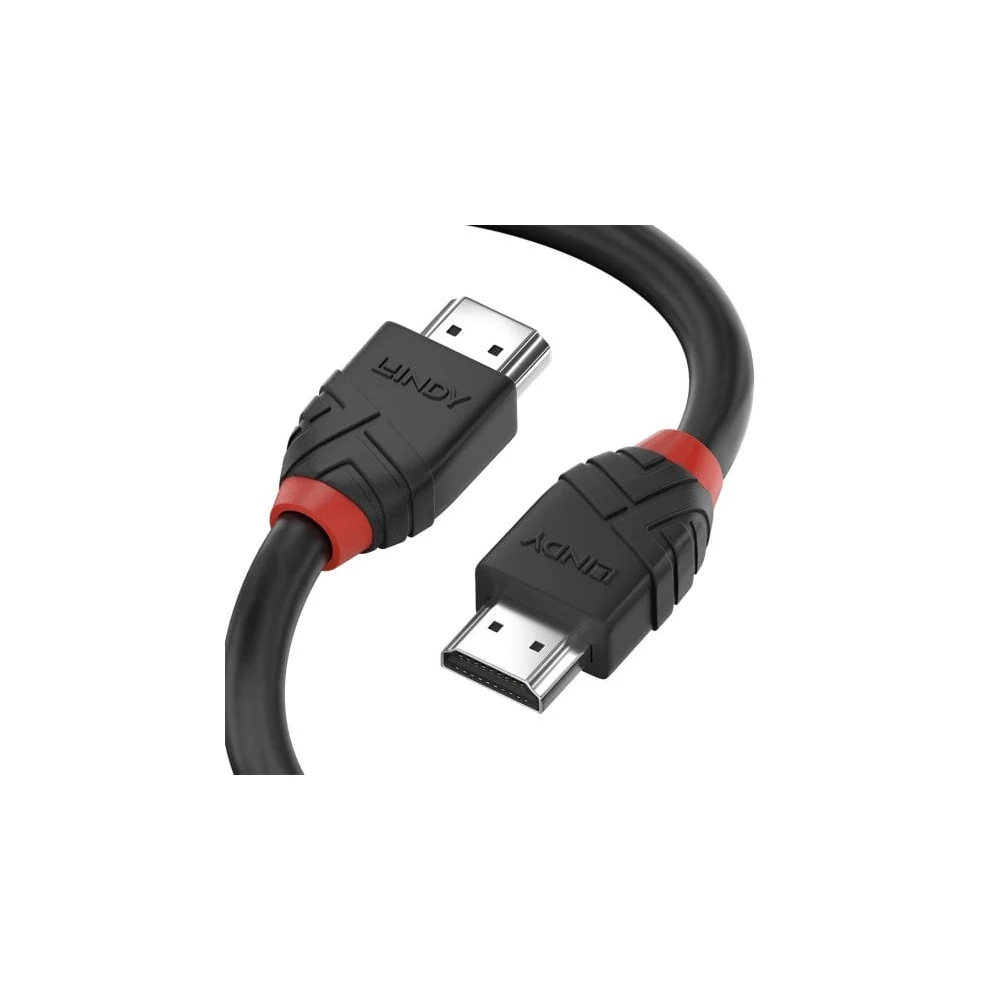 Lindy 36771 1M HDMI (M) 2.1 Ultra High Speed Black Line 7680x4320@60Hz Cable - Black