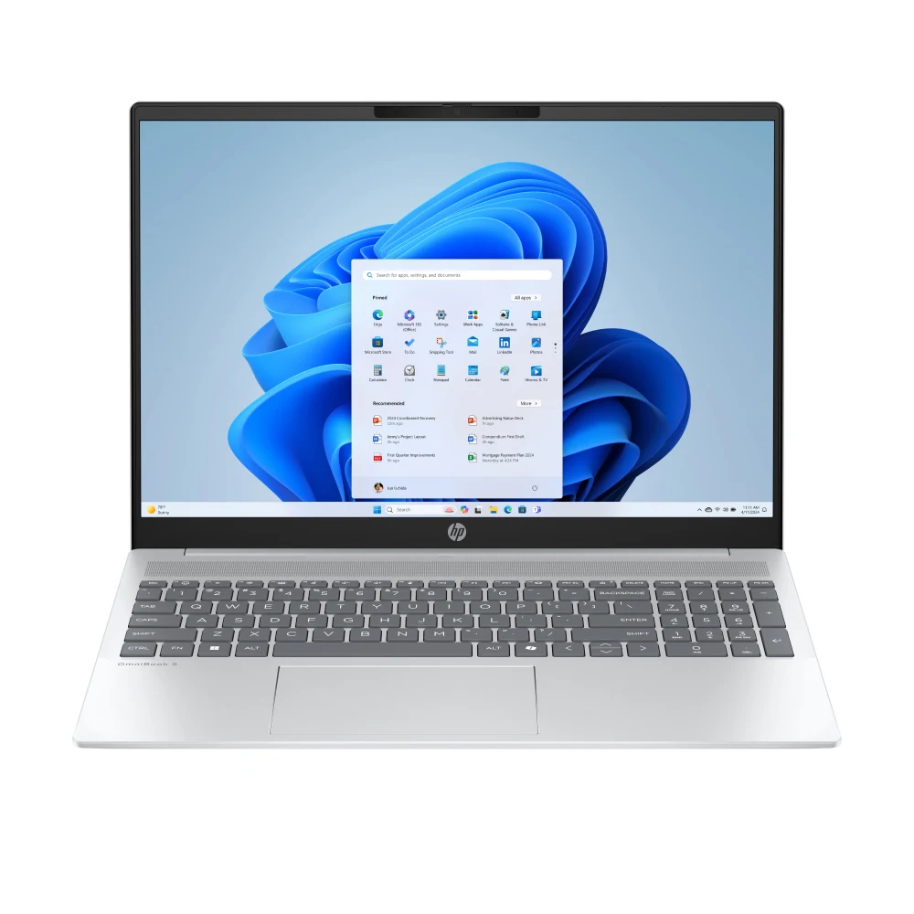 HP OmniBook 5 BH3G3EA#ABU Laptop, 16 Inch 2K 1920 x 1200 IPS Screen, AMD Ryzen 5 8540U, 16GB RAM, 512GB SSD, AMD Radeon 740M Graphics, Windows 11 Home