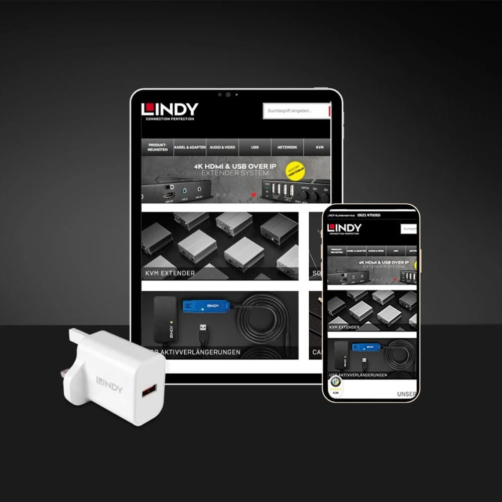 LINDY 73415 18W USB Type A Charger