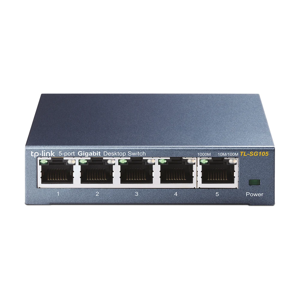 TP-Link TL-SG105 5-Port 10/100/1000Mbps Metal Gigabit Desktop Switch