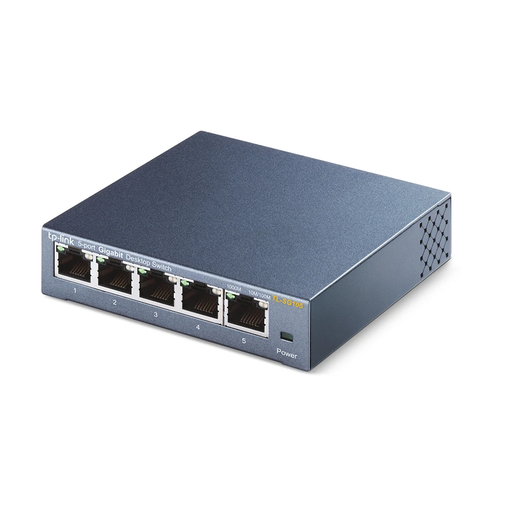 TP-Link TL-SG105 5-Port 10/100/1000Mbps Metal Gigabit Desktop Switch