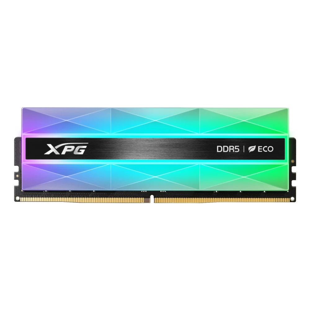 Adata LANCER NEON AX5U6400C3216G-DCLANRSG DDR5 6400MHz, 32GB, (2 x 16GB) CL32, 1.4v, Retail, Silver RGB System Memory, Using Eco-Friendly Material