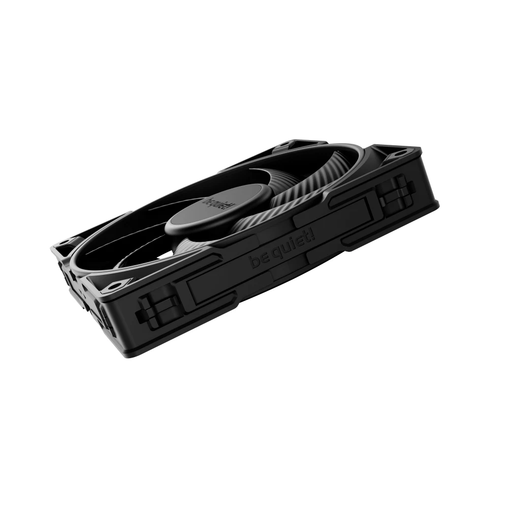 be quiet! Silent Wings Pro 4 PWM Black Fan, 140mm, 2400RPM, 4-Pin PWM Fan Connector, Black Frame, Black Blades, Optimized Fan Blades for the Highest Performance for Radiators & Heat Sinks, 3 Mounting Options, 3 Speed Switch