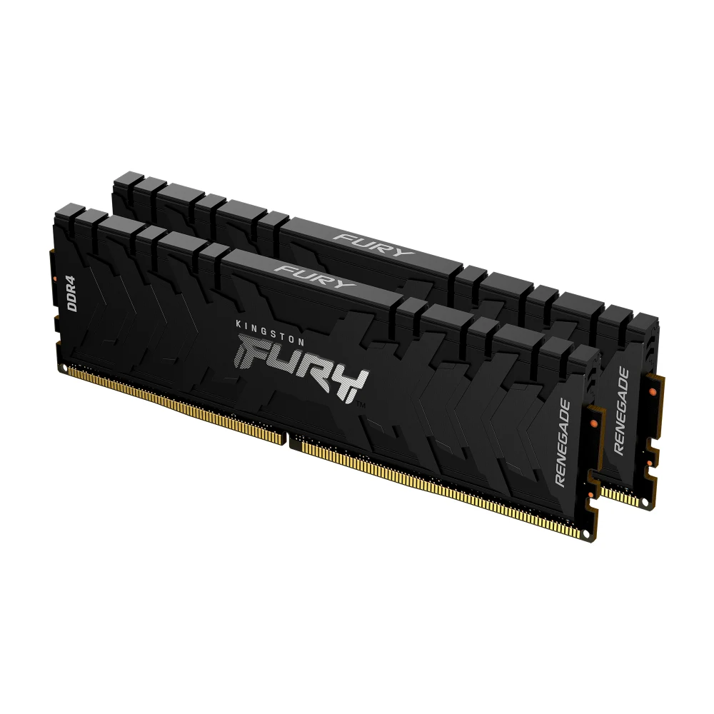 Kingston FURY Renegade KF564C32RSAK2-64 64GB (2x 32GB) DIMM System Memory, 6400MHz, DDR5, CL32, Silver, RGB, Intel XMP