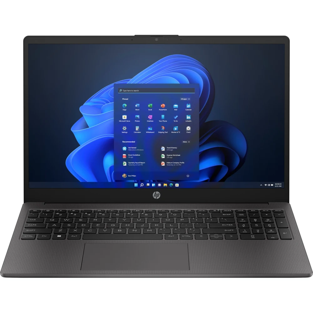 HP 255 G10 AA1D6ES#ABU Laptop, 15.6 Inch Full HD IPS Screen, AMD Ryzen 7 7730U Processor, 16GB RAM, 512GB SSD, AMD Radeon Graphics, Windows 11 Pro