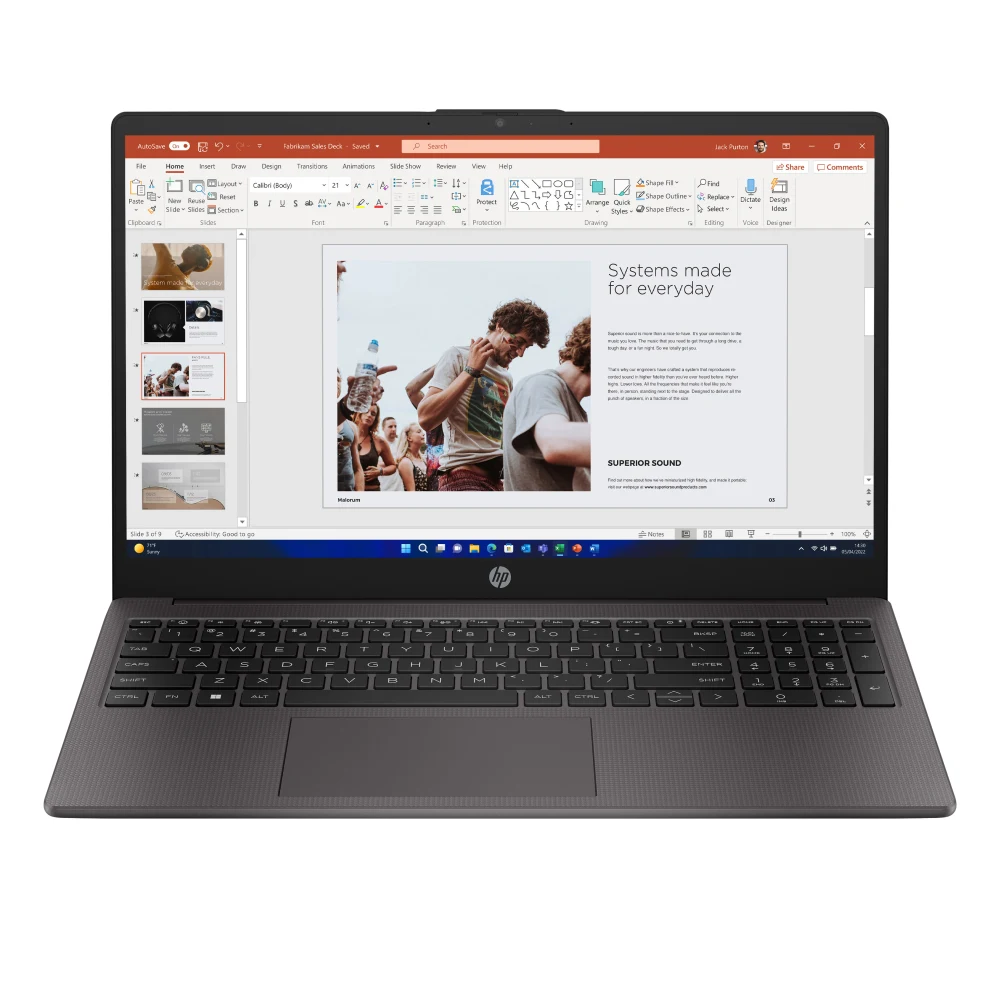 HP 250 G10 AK9U2AT#ABU Laptop, 15.6 Inch Full HD 1080p Screen, Intel Core i5-1334U 13th Gen, 16GB RAM, 512GB SSD, Windows 11 Home