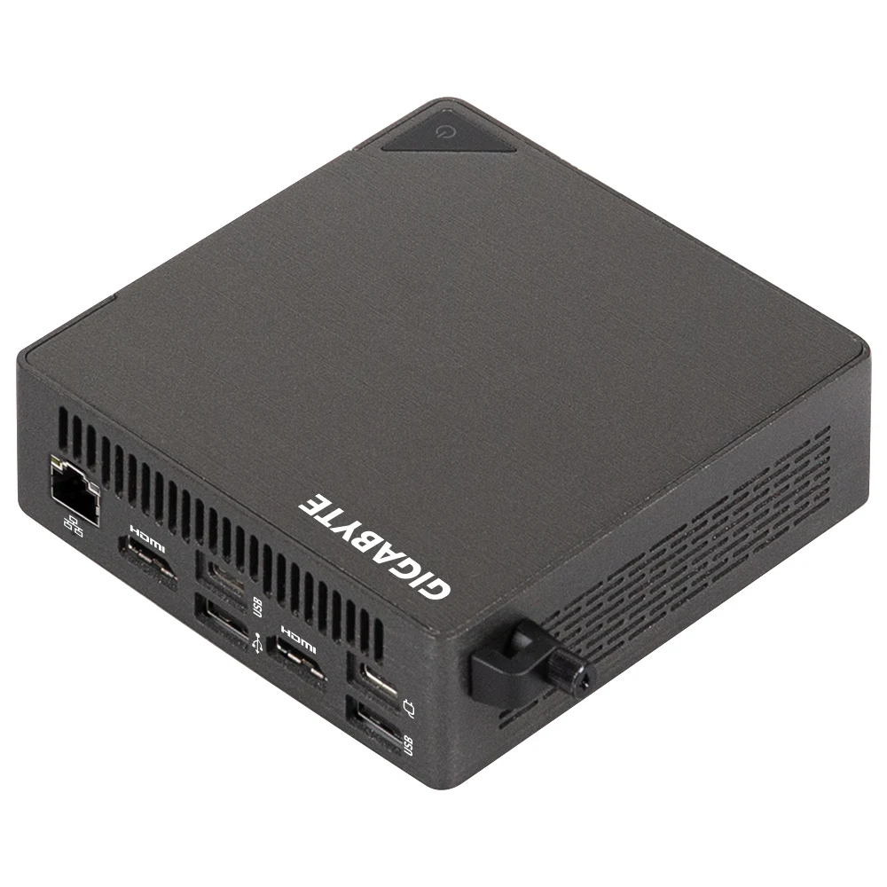 Gigabyte BRIX (GB-BRU5-225H) Barebone Kit, Intel Core Ultra 5 225H 14 Core CPU, 2 x DDR5 SO-DIMM Slots, 2 x M.2 2280 Slots, 1 x M.2 E Key 2230 Wi-Fi & BT slot (Wi-Fi 7 RTL8922AE)