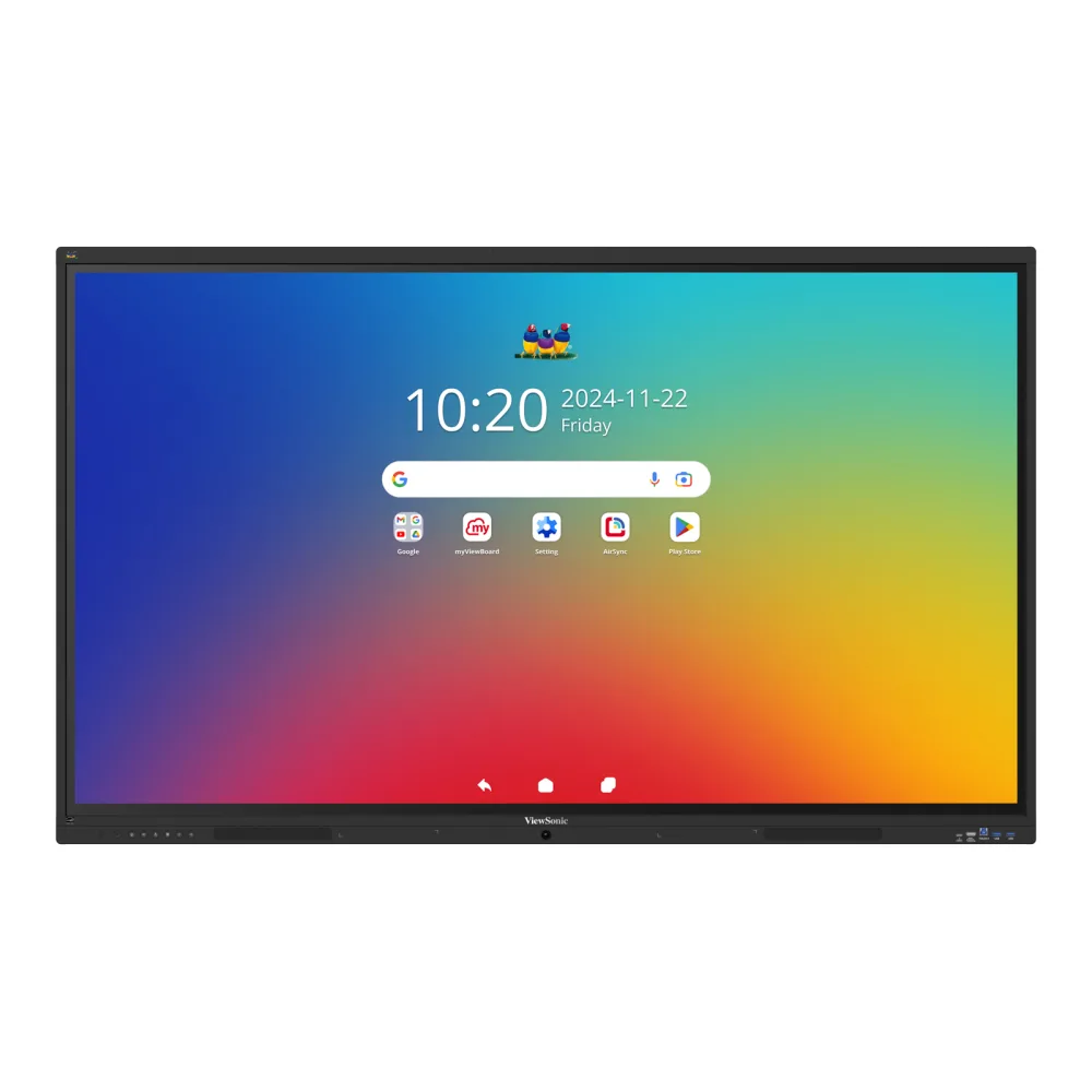 ViewSonic ViewBoard IFP5541-1-1C - 55" Diagonal Class (54.6" viewable) - IFP41-1 Series LED-backlit LCD display - interactive - with touchscreen (multi touch) / 8-microphone array / optional slot-in PC capability - 4K UHD (2160p) 3840 x 2160 - Direct LED