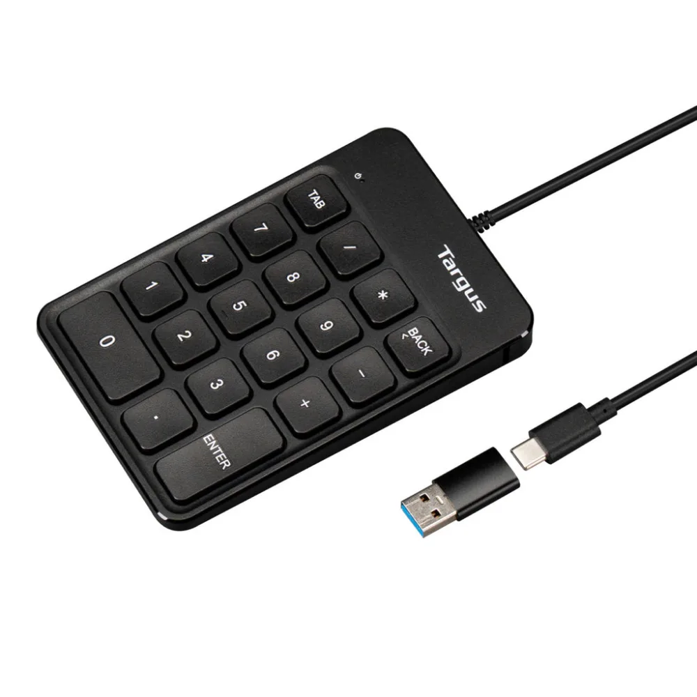 Targus EcoSmart - Keypad - USB-C, USB - black