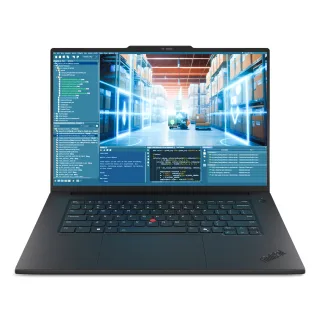 Lenovo ThinkPad P1 Gen 8 21Q8 - AI Workstation - Intel Core Ultra 7 - 255H / up to 5.1 GHz - Evo - Win 11 Pro - RTX PRO 1000 Blackwell - 32 GB RAM - 1 TB SSD TCG Opal Encryption 2, NVMe, Performance - 16" IPS 1920 x 1200 - Wi-Fi 7, Bluetooth - black - kbd