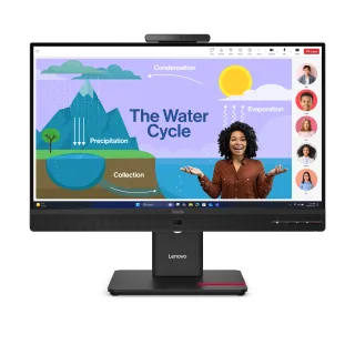 Lenovo ThinkVision T24D-4v - LED monitor - 1920 x 1080 Full HD (1080p) @ 120 Hz - IPS - 250 cd/m² - 1500:1 - 4 ms - HDMI, 2xDisplayPort, 2xUSB-C - speakers - eclipse black