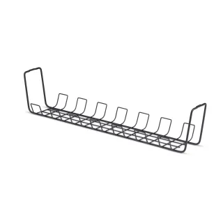 Startech - Cable management tray - basket style, power bar holder - under-desk mountable - black - 61.5 cm - TAA Compliant