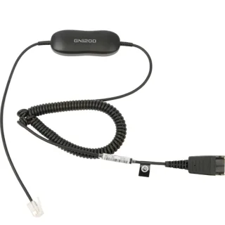 Jabra GN1200 CC - Headset cable - Quick Disconnect plug to RJ-9 male - for Jabra GN 2100, GN 2200, GN 2250