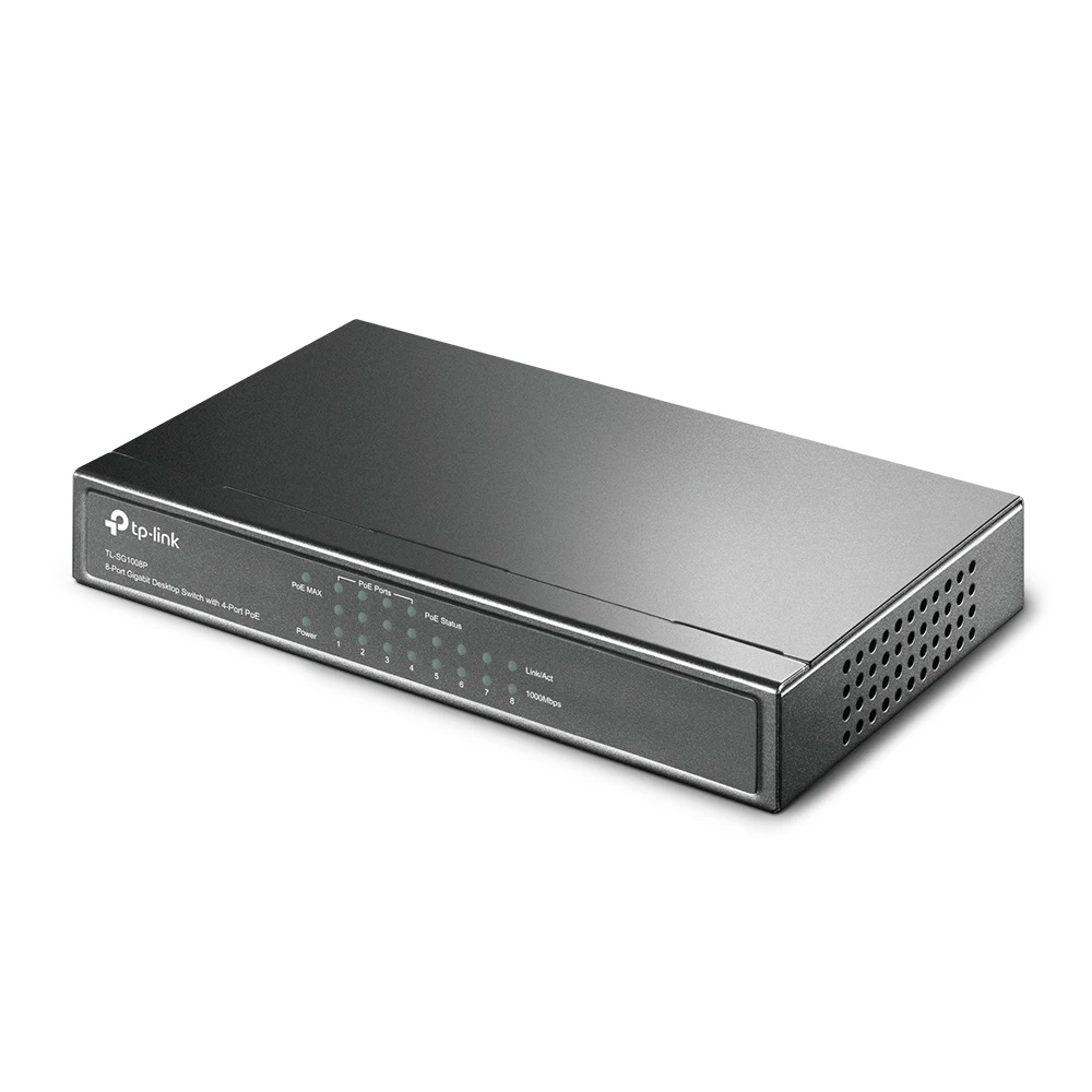 TP-Link TL-SG1008P 8-Port Gigabit Desktop Switch with 4-Port PoE