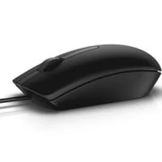 Dell MS116 - Mouse - optical - 2 buttons - wired - USB - black - retail