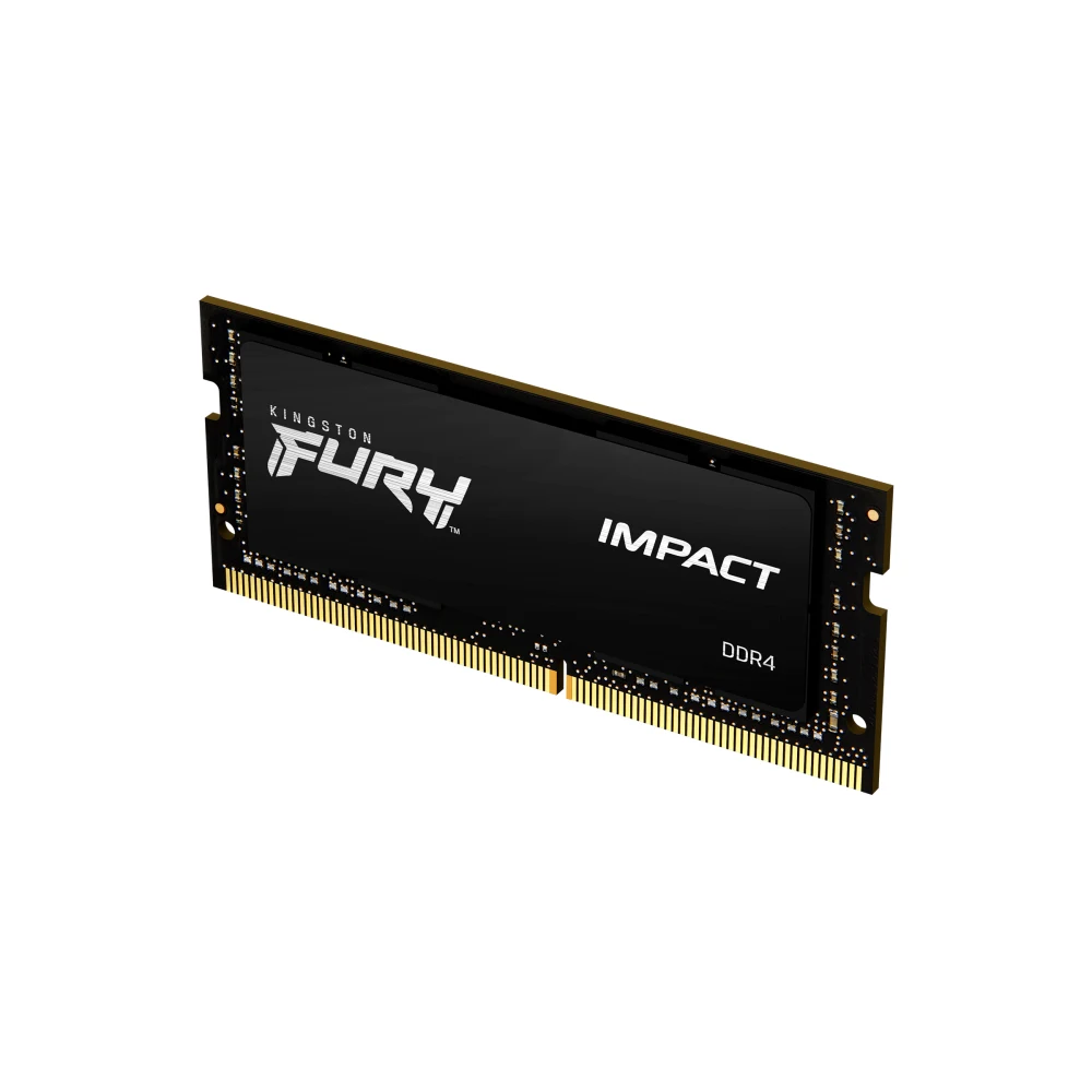 Kingston FURY Impact - DDR4 - module - 32 GB - SO-DIMM 260-pin - 3200 MT/s / PC4-25600 - CL20 - 1.2 V - unbuffered - non-ECC - black