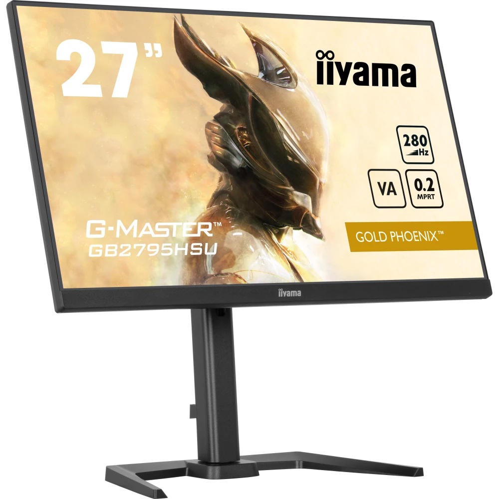 iiyama G-MASTER Gold Phoenix GB2795HSU-B1 - LED monitor - 27" - 1920 x 1080 Full HD (1080p) @ 280 Hz - VA - 300 cd/m - 4000:1 - HDR10 - 0.2 ms - HDMI, DisplayPort - speakers - matt
