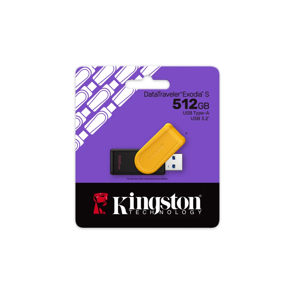 Kingston DataTraveler Exodia S - USB flash drive - 512 GB - USB 3.2 Gen 1