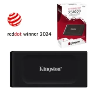 Kingston XS1000 - SSD - 1 TB - external (portable) - USB 3.2 Gen 2 (USB-C connector)