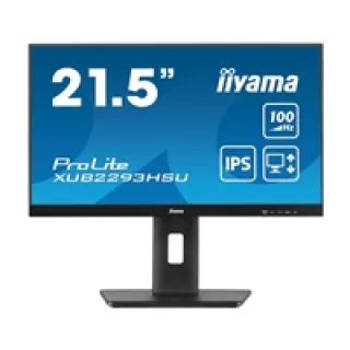 iiyama ProLite XUB2293HSU-B7 - LED monitor - 21.5" - 1920 x 1080 Full HD (1080p) @ 100 Hz - IPS - 300 cd/m² - 1000:1 - 1 ms - HDMI, DisplayPort - speakers - black, matte