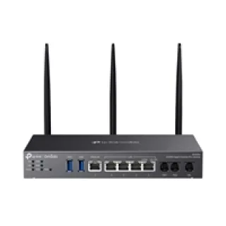 TP-Link Omada DR3650v-4G V1 - Gateway - 1GbE - Wi-Fi 6 - 4G, 3G - 2.4 GHz, 5 GHz - 4G LTE-FDD B1/B3/B5/B7/B8/B20/B28/B32 4G LTE-TDD B38/B40/B41 3G DC-HSDPA/HSPA+/HSDPA/HSUPA/WCDMA B1/B3/B5/B8 - analogue ports: 2 - digital ports: 1 - cloud-managed desktop