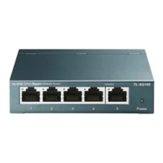 TP-Link TL-SG105 5-Port Gigabit Desktop Switch, Steel Case
