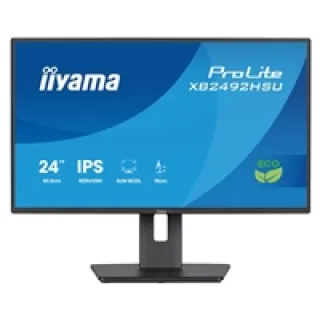 iiyama ProLite XB2492HSU-B1 - LED monitor - 24" (23.8" viewable) - 1920 x 1080 Full HD (1080p) @ 120 Hz - IPS - 300 cd/m² - 1500:1 - 3 ms - HDMI, DisplayPort - speakers - black, matte