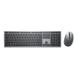 Dell Pro Plus Keyboard and Mouse KM7321W - Keyboard and mouse set - wireless - 2.4 GHz, Bluetooth 5.0 - QWERTY - UK - titan grey - with 3 years NBD Advance Exchange