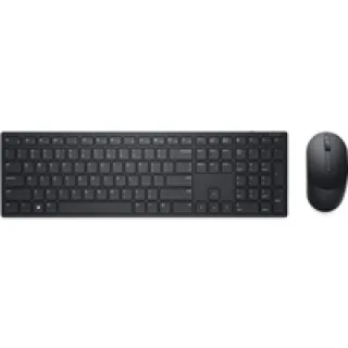 Dell Pro KM5221W - Keyboard and mouse set - wireless - 2.4 GHz - QWERTY - UK - black - with 3 years NBD Advance Exchange