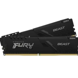 Kingston FURY Beast - DDR4 - kit - 32 GB: 2 x 16 GB - DIMM 288-pin - 3200 MHz / PC4-25600 - CL16 - 1.35 V - unbuffered - non-ECC - black