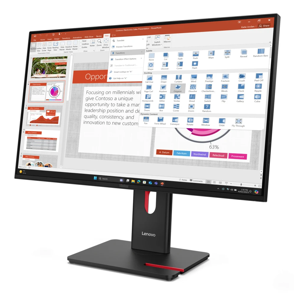 THINKVISION T27-40 27INCH WLED 21:9 (3440X1440) 109DPI 4MS