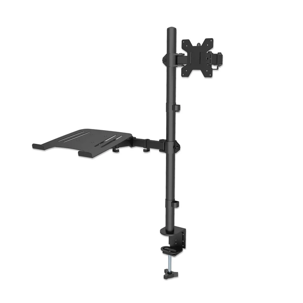 TV/MONITOR DESK/LAPTOP COMBO-MOUNT 27IN/17IN CLAMP 100X