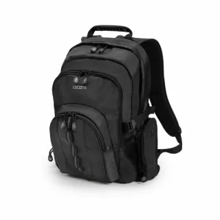 DICOTA Backpack Universal Laptop Bag 15.6" Black. Removable notebook case with HDF (High-Density Foam) protection. Generous main compartment with internal divider for documents and accessories. Front pocket with reflective webbing material. Lifetime Warra
